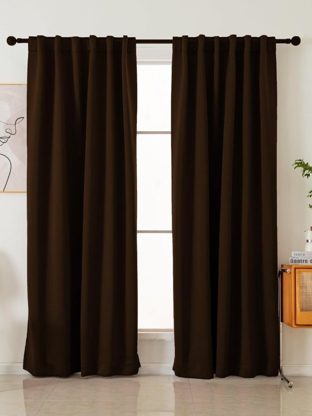 Blackout Curtains- Chocolate Brown